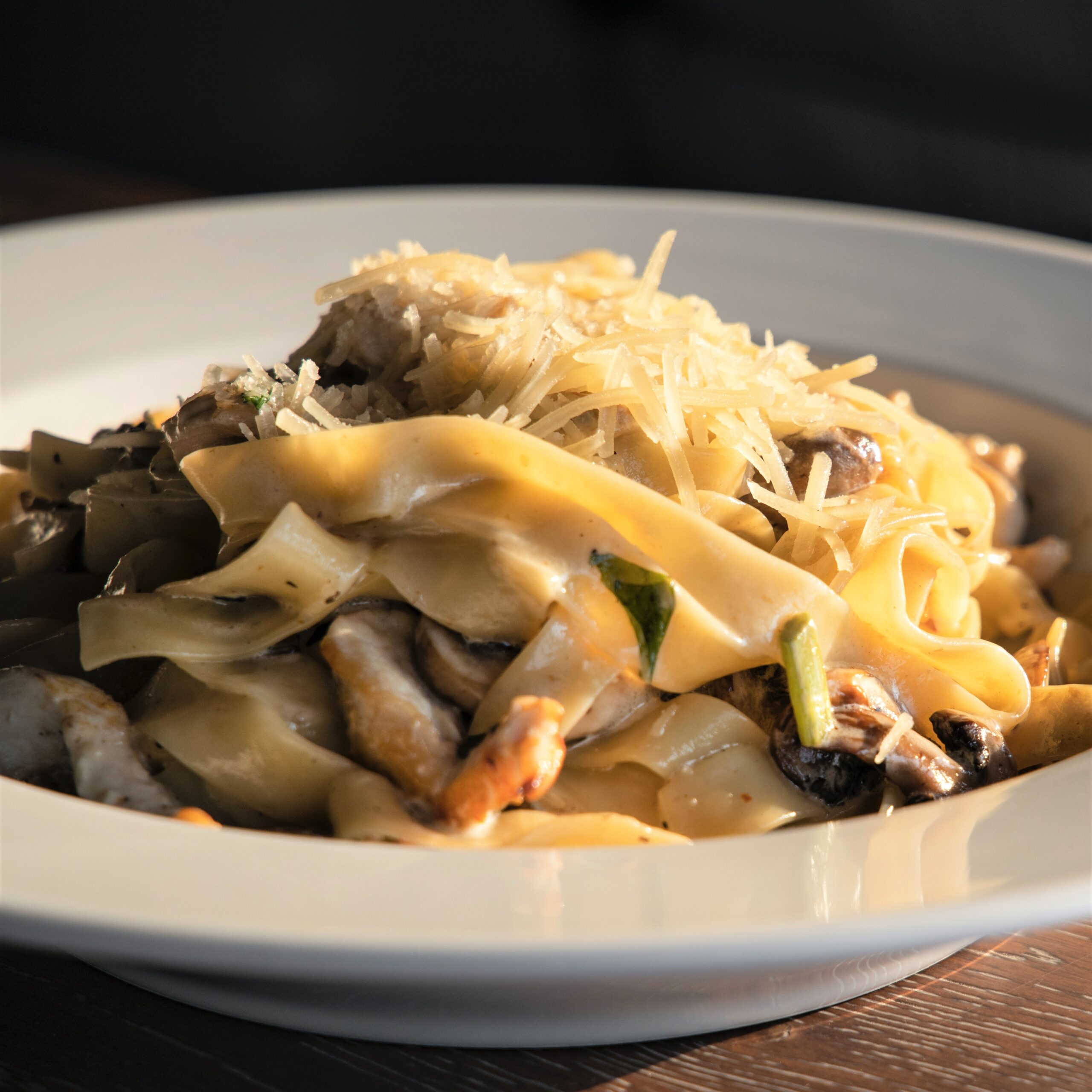 Mushroom Pappardelle (pappardelle ai fungi) Crohn’s & Colitis