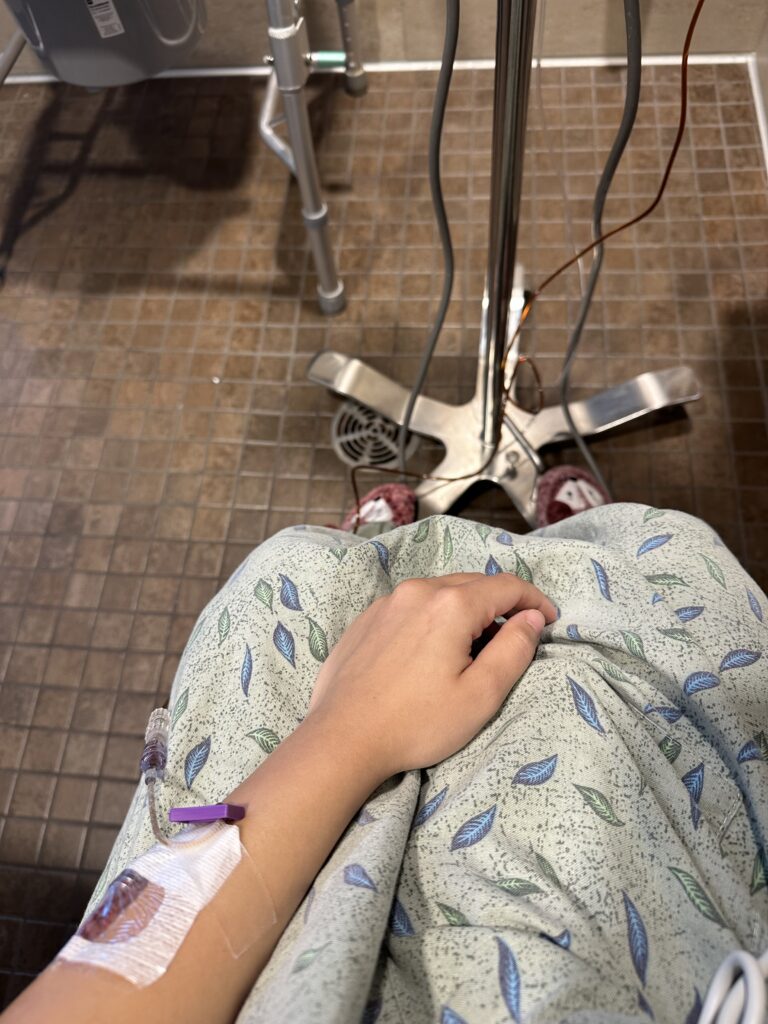 victoria in hospital