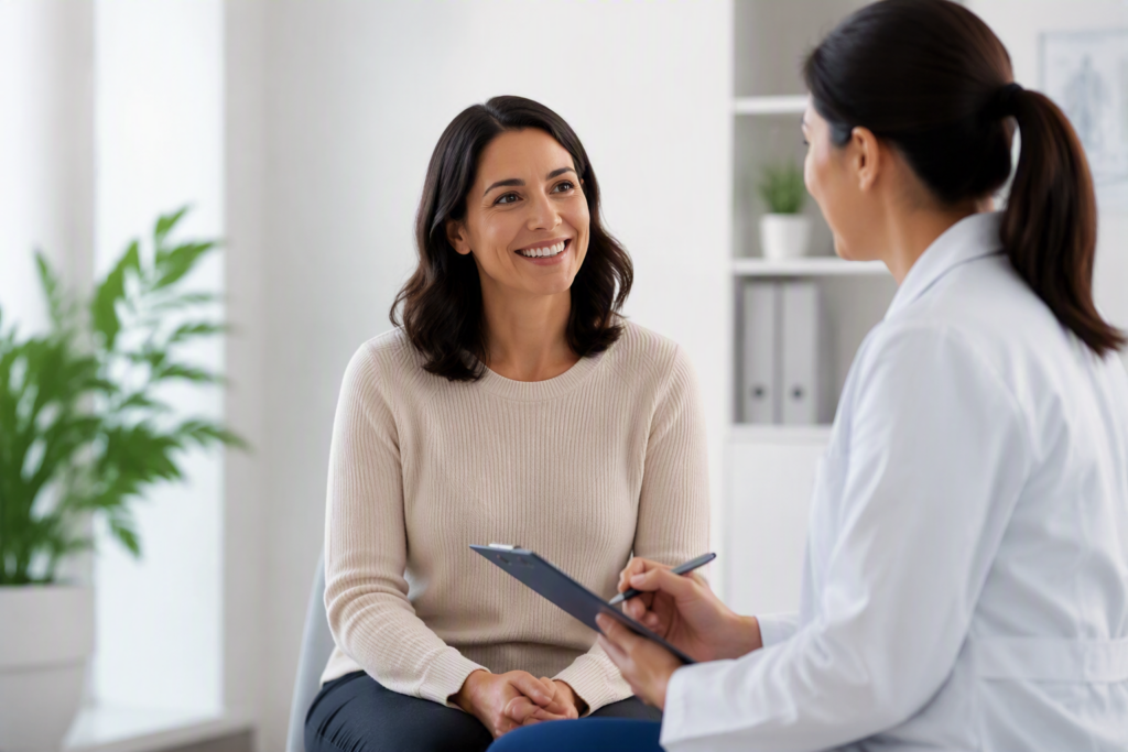 AI created image of clinical trial consultation